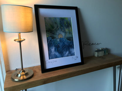 Psalm 27: A Triptych depicting 3 verses from the Psalm.