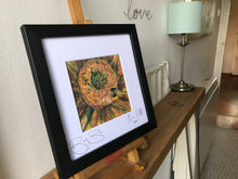 Framed print of ‘Busy Bee.’- small frame 8 by 8 inch