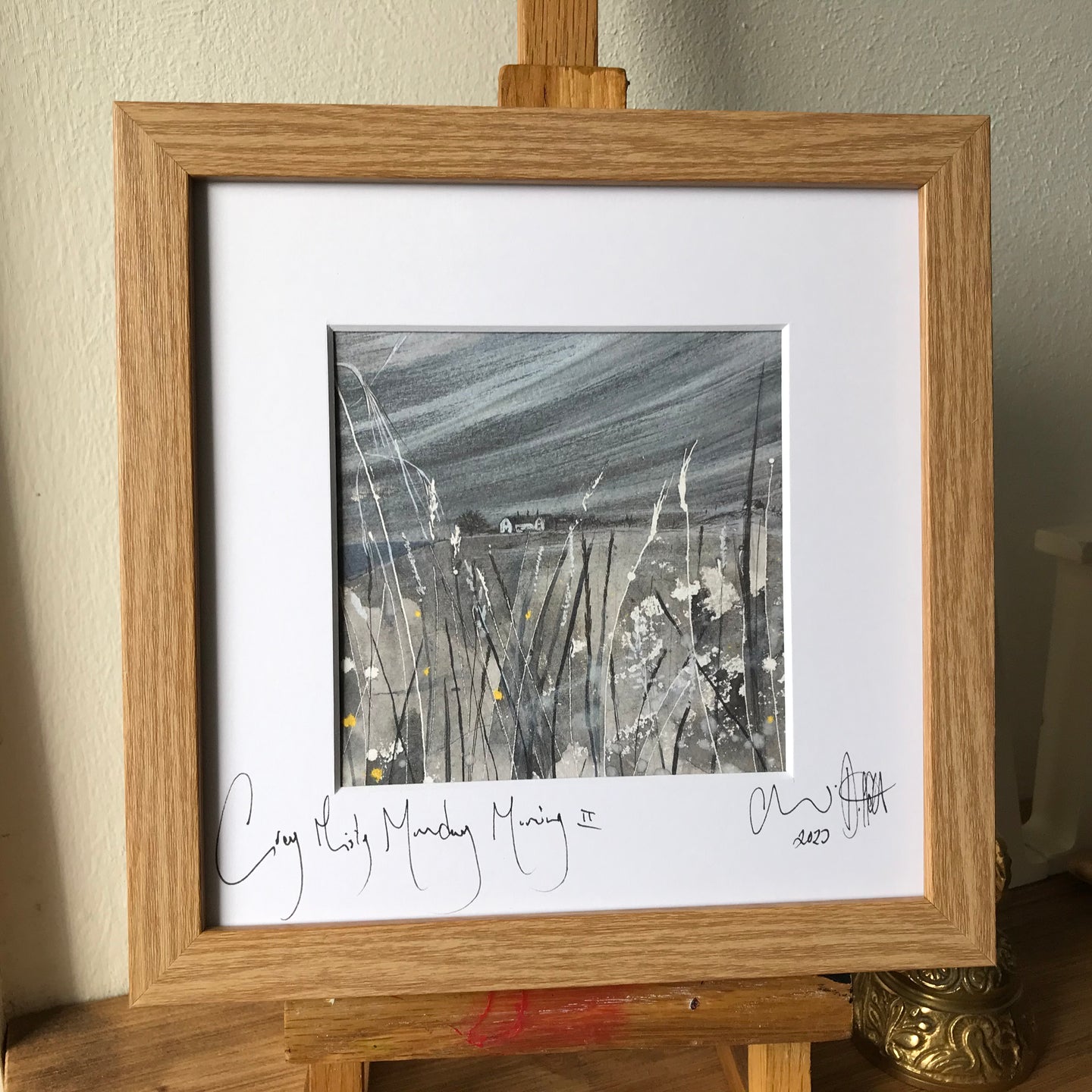 ‘Grey Misty Monday Morning II’- small frame 8 by 8 inch